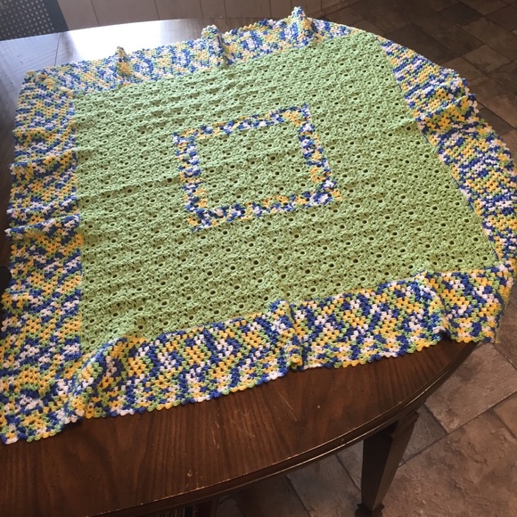 How Green is my Meadow Baby Blanket - Picture 5 of 6
